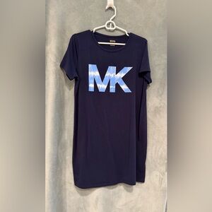 Michael Kors T-Shirt with Blue Tie-Dye Logo